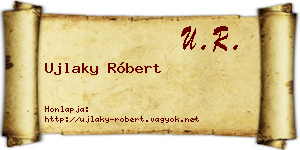 Ujlaky Róbert névjegykártya